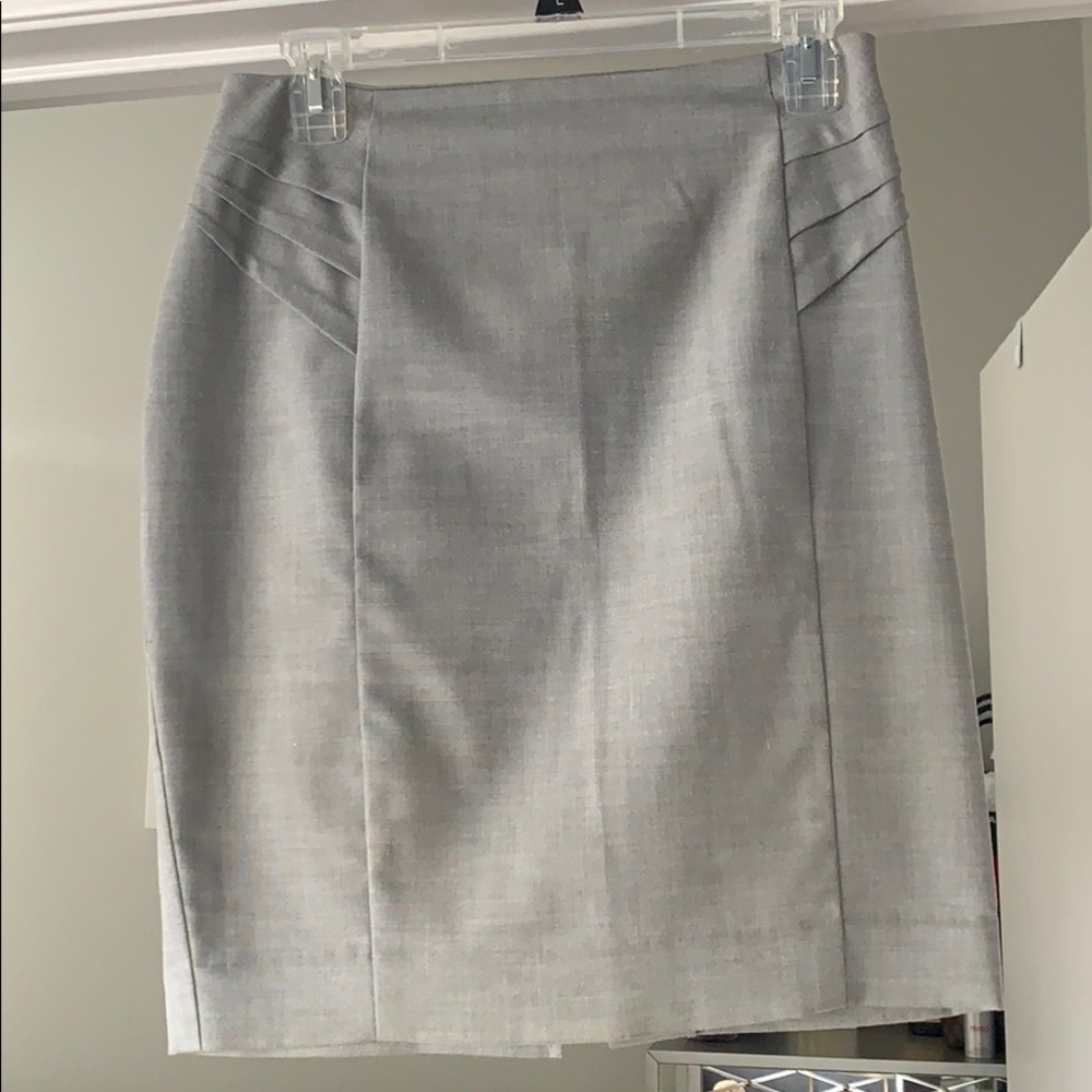 Grey Pencil Skirt